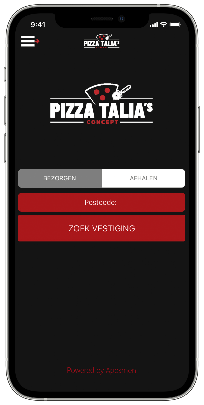 Pizza Talia's Concept App